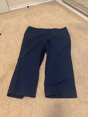 New York & Company Navy Straight-Leg Dress Pants